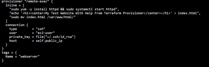 SETTING UP APACHE WEB SERVER USING TERRAFORM PROVISIONERS – DEVOPS ...